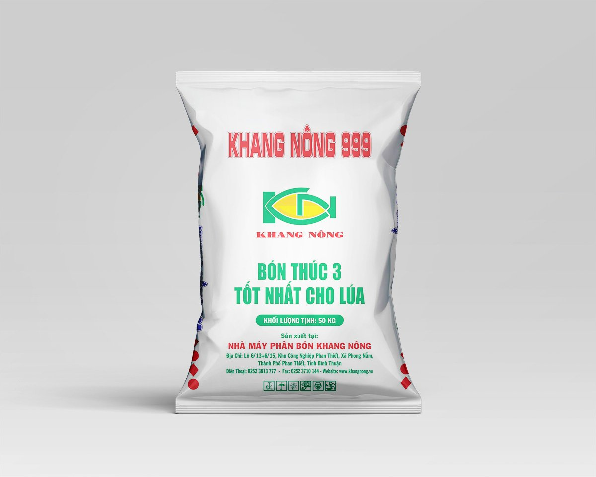 Phân bón hỗn hợp Khang Nông đón đồng NK 20-20 bón thúc 3